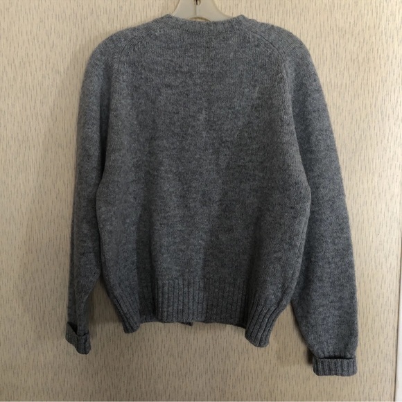 Allen Solly Womens Long Sleeve Button Front Wool Sweater Gray Size Medium - Picture 8 of 8